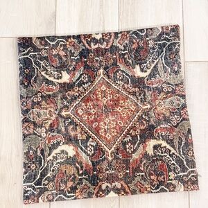 LOLOI Dark Colorway Persian Carpet Print Damask Boho Pillow Cover Size 20” X 20”